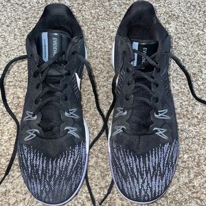 Nike Black and Purple Evidence II Zoom Basketball Shoes